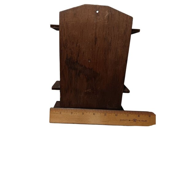 Doll House Wooden Bookcase or Hanging Shelf 9.5" tall x 7" wide - Picture 3 of 6